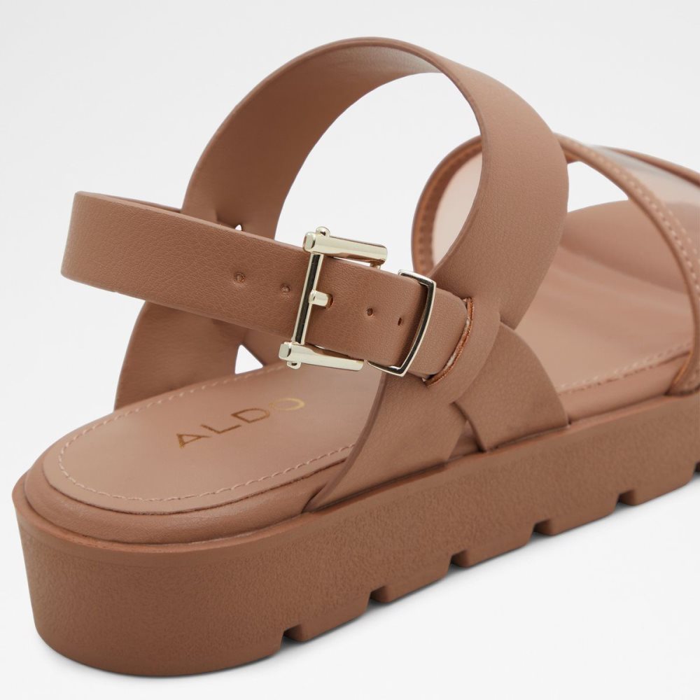 Aldo Hailey Flat sandal - Lug sole Sandalet Kadın Bej Rengi | VQSC34189