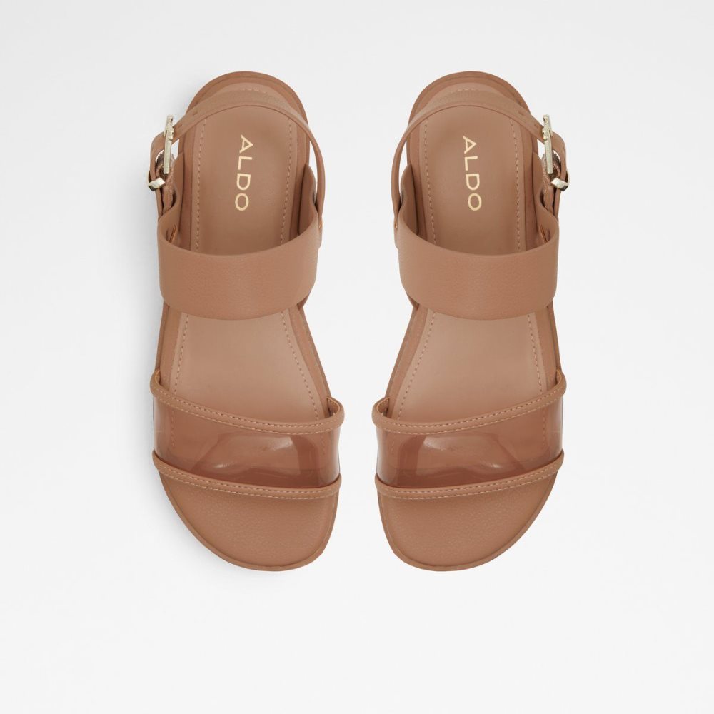 Aldo Hailey Flat sandal - Lug sole Sandalet Kadın Bej Rengi | VQSC34189