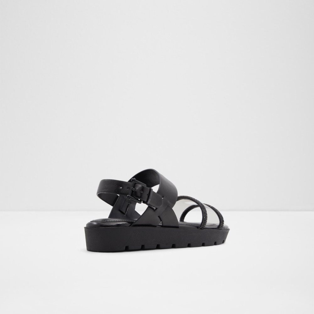 Aldo Hailey Flat sandal - Lug sole Sandalet Kadın Siyah | GHYR46785