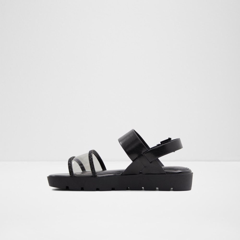 Aldo Hailey Flat sandal - Lug sole Sandalet Kadın Siyah | GHYR46785