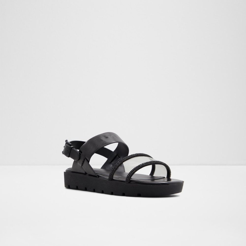 Aldo Hailey Flat sandal - Lug sole Sandalet Kadın Siyah | GHYR46785