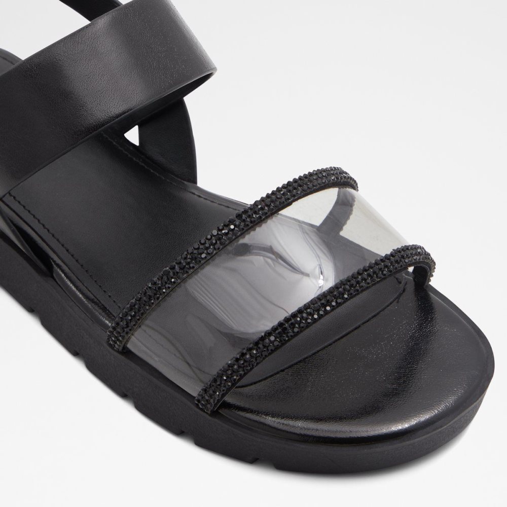 Aldo Hailey Flat sandal - Lug sole Sandalet Kadın Siyah | GHYR46785