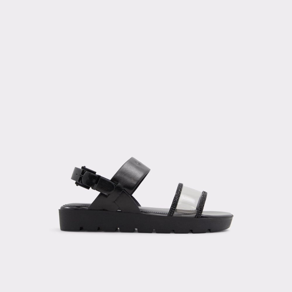 Aldo Hailey Flat sandal - Lug sole Sandalet Kadın Siyah | GHYR46785