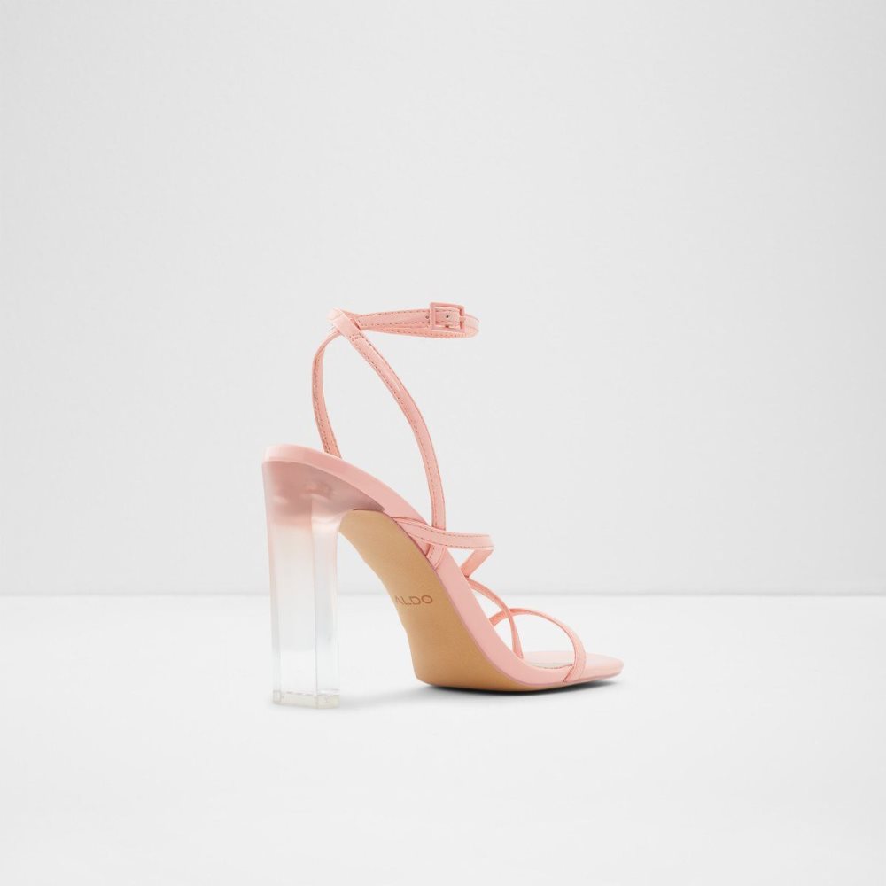 Aldo Hainiel Strappy heeled sandal - Cup sole Sandalet Kadın Açık Turuncu | KDNQ75091