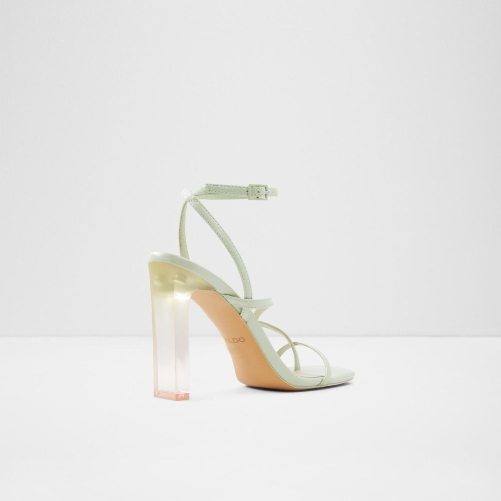 Aldo Hainiel Strappy heeled sandal - Cup sole Sandalet Kadın Açık Yeşil | YWVN26890