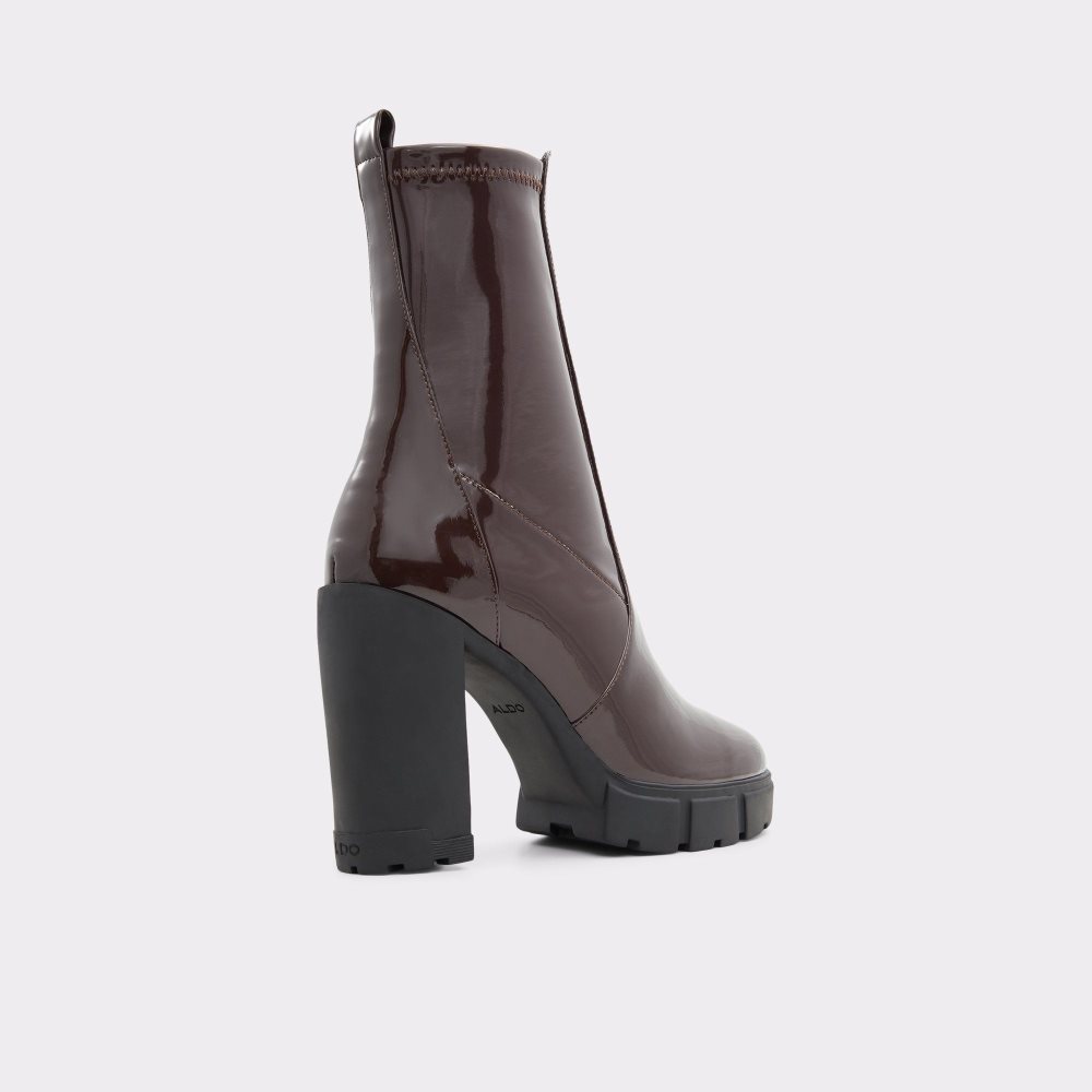 Aldo Ilanna Ankle boot - Lug sole Kısa Bot Kadın Koyu Kahverengi | DVNH42510