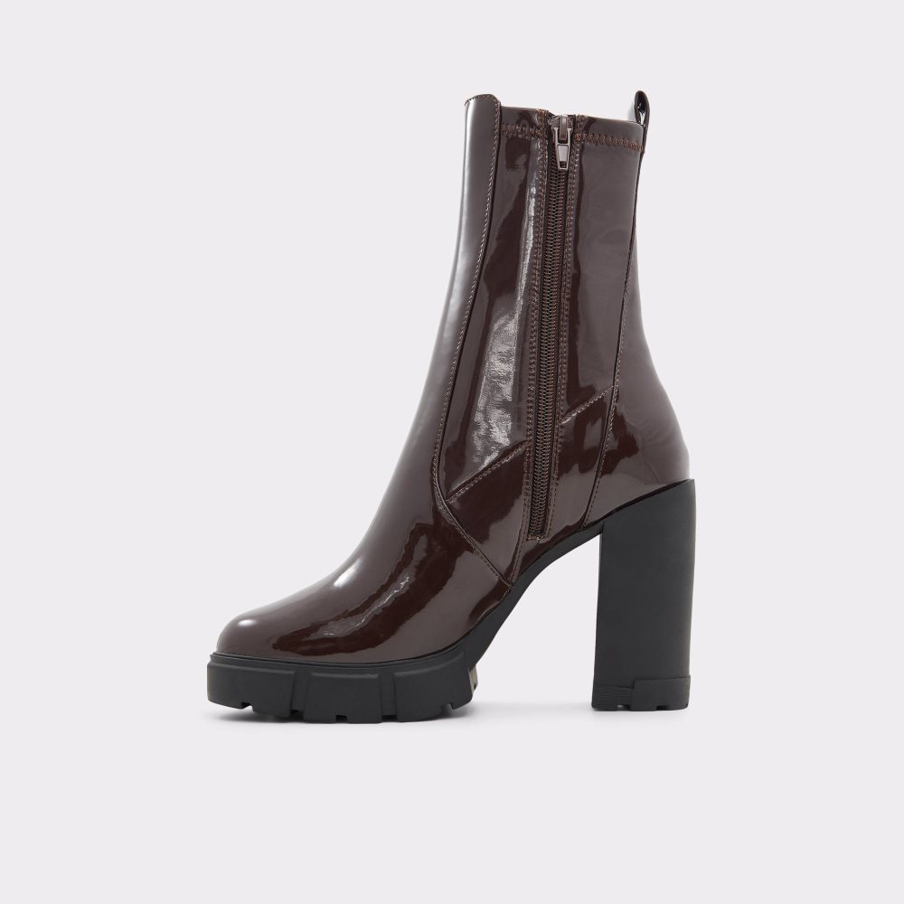 Aldo Ilanna Ankle boot - Lug sole Kısa Bot Kadın Koyu Kahverengi | DVNH42510