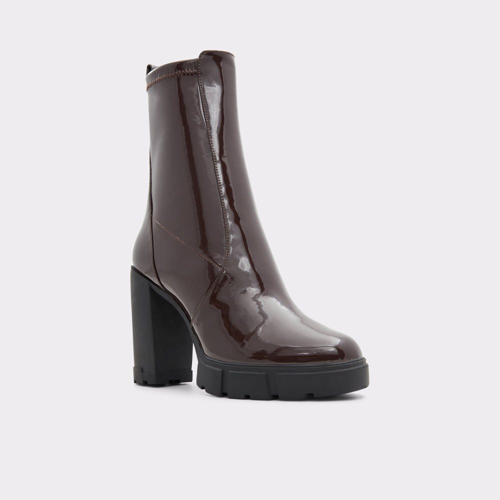 Aldo Ilanna Ankle boot - Lug sole Kısa Bot Kadın Koyu Kahverengi | DVNH42510