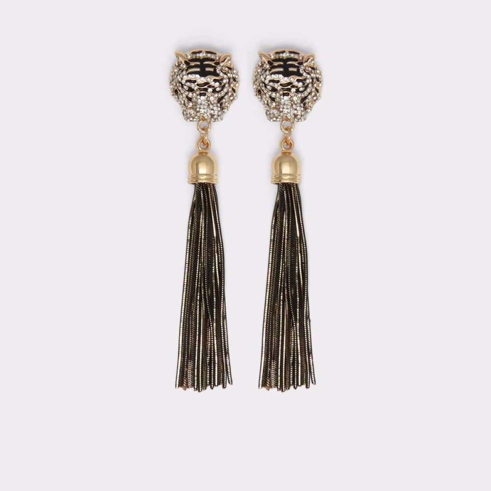 Aldo Istokpoga Chandelier earrings Küpe Kadın Siyah Altın | KSBR34572