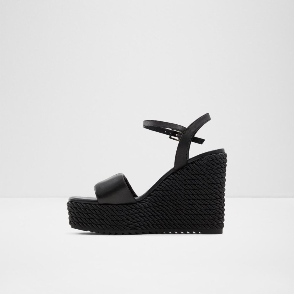 Aldo Jeigh Wedge sandal - Wedge heel Sandalet Kadın Siyah | JTQA07915