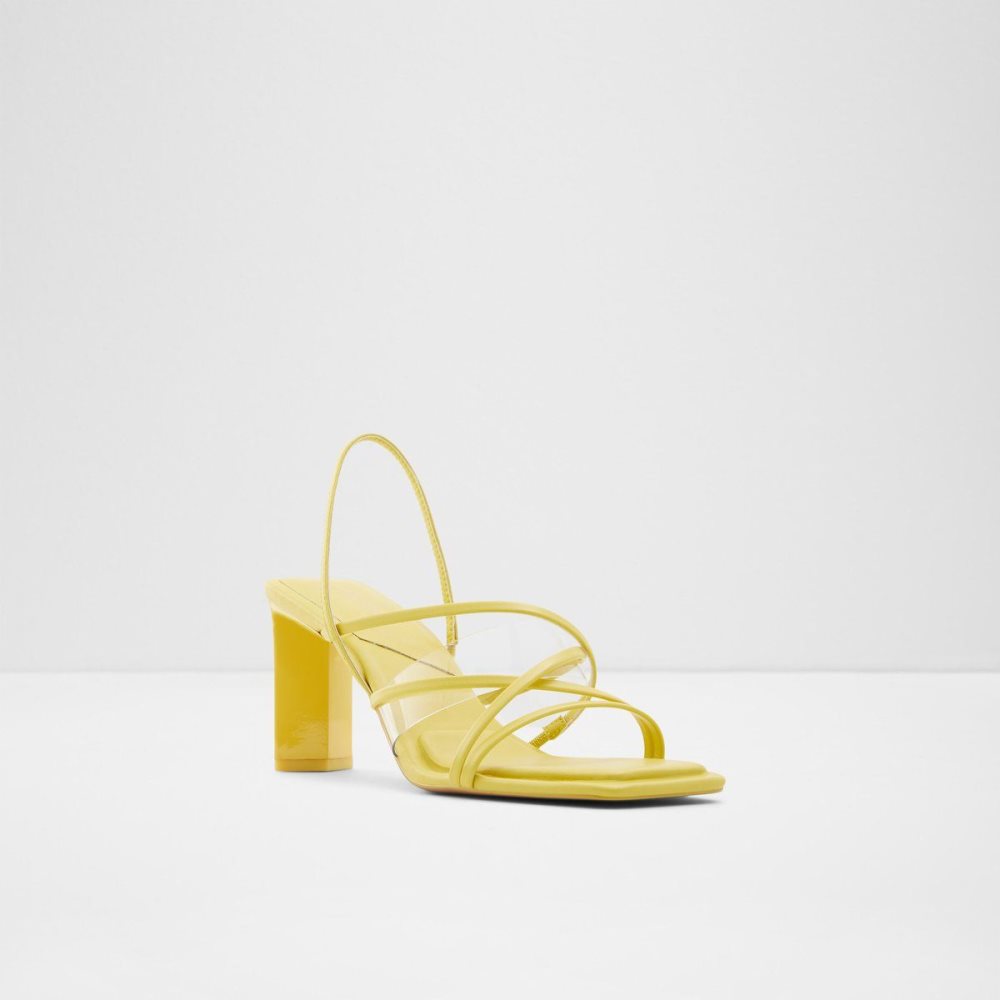 Aldo Jennifer Strappy high heel sandal - Block heel Sandalet Kadın Açık Yeşil | JBDM45638