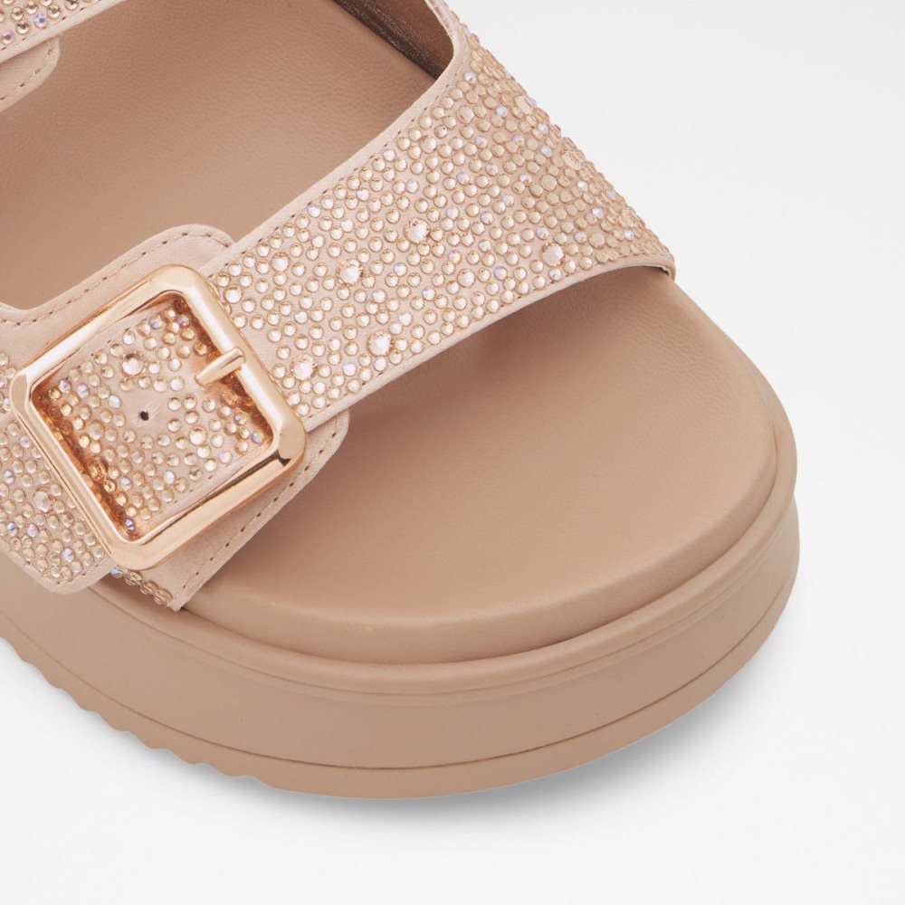 Aldo Jika Slide sandal - Flatform Sandalet Kadın Pembe Altın | OVNF46095