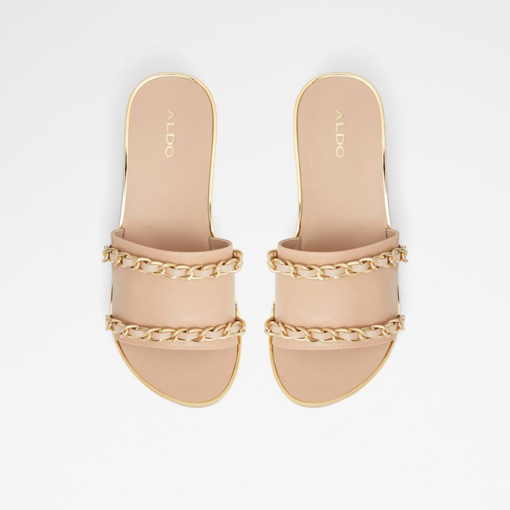 Aldo Kaerratlan Slide sandal - Wedge heel Sandalet Kadın Bej Rengi | VYNM36708