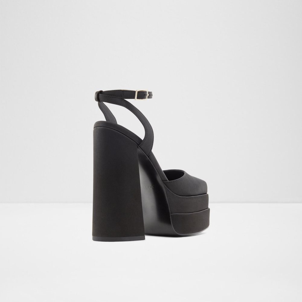 Aldo Kersaudy Ankle strap heeled shoe - Plateforme Platform Ayakkabı Kadın Siyah | LHVR46510