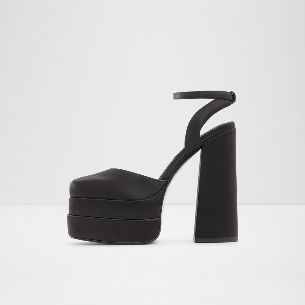 Aldo Kersaudy Ankle strap heeled shoe - Plateforme Platform Ayakkabı Kadın Siyah | LHVR46510