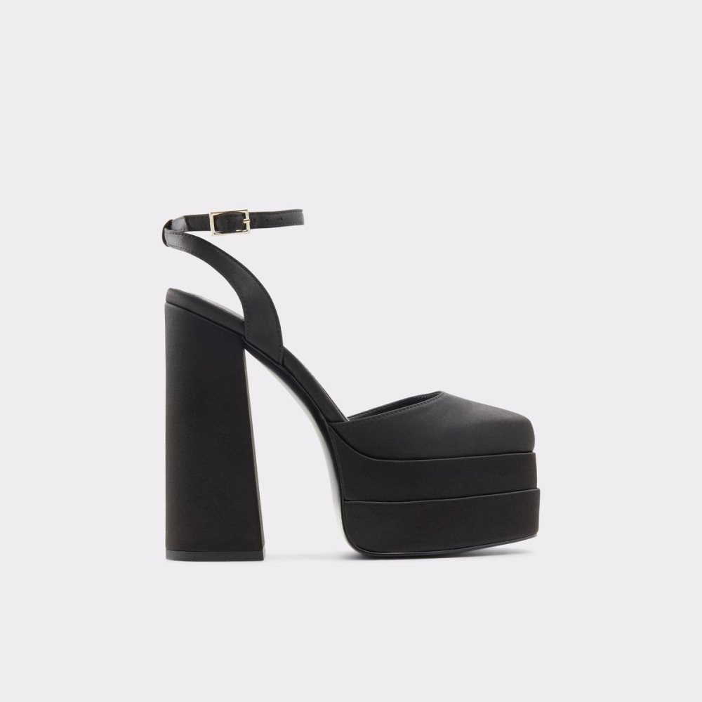 Aldo Kersaudy Ankle strap heeled shoe - Plateforme Platform Ayakkabı Kadın Siyah | LHVR46510