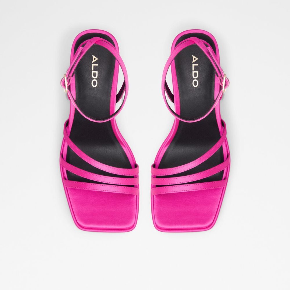 Aldo Landabriver Strappy heeled sandal - Plateforme Platform Ayakkabı Kadın Açık Pembe | JXAK06359