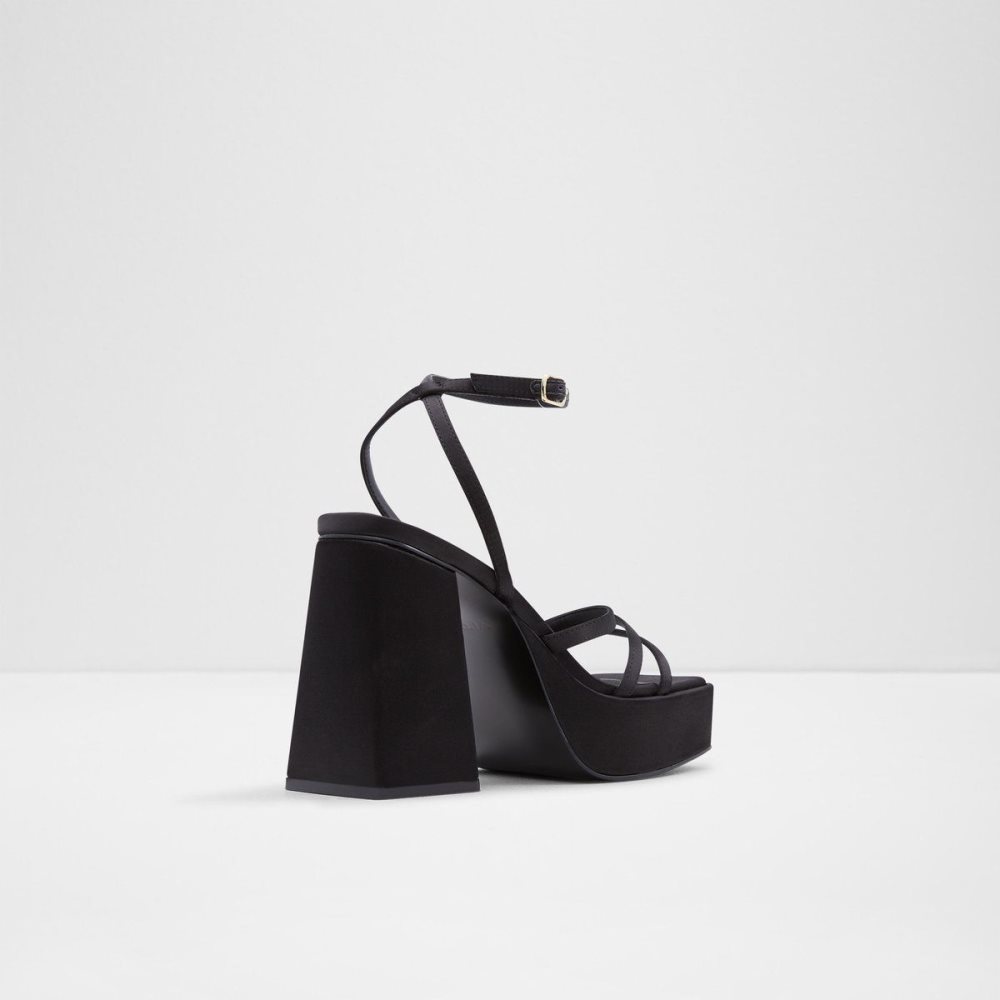 Aldo Landabriver Strappy heeled sandal - Plateforme Platform Ayakkabı Kadın Siyah | CZNT27184