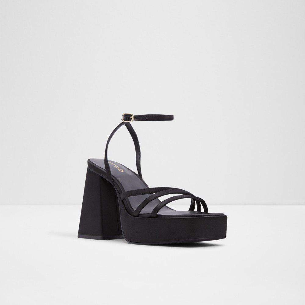 Aldo Landabriver Strappy heeled sandal - Plateforme Platform Ayakkabı Kadın Siyah | CZNT27184