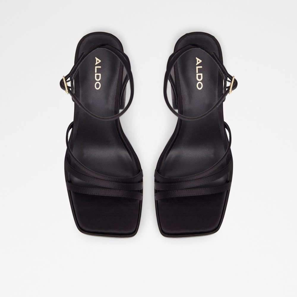 Aldo Landabriver Strappy heeled sandal - Plateforme Platform Ayakkabı Kadın Siyah | CZNT27184