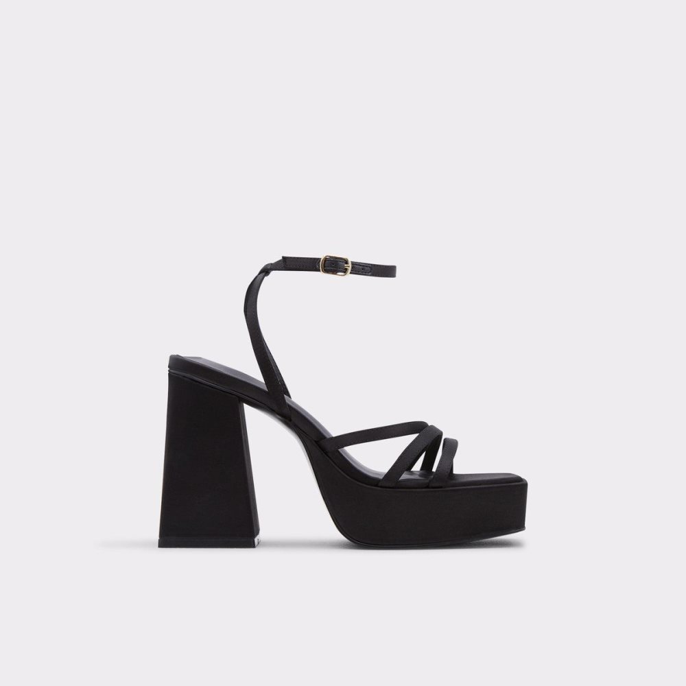 Aldo Landabriver Strappy heeled sandal - Plateforme Platform Ayakkabı Kadın Siyah | CZNT27184