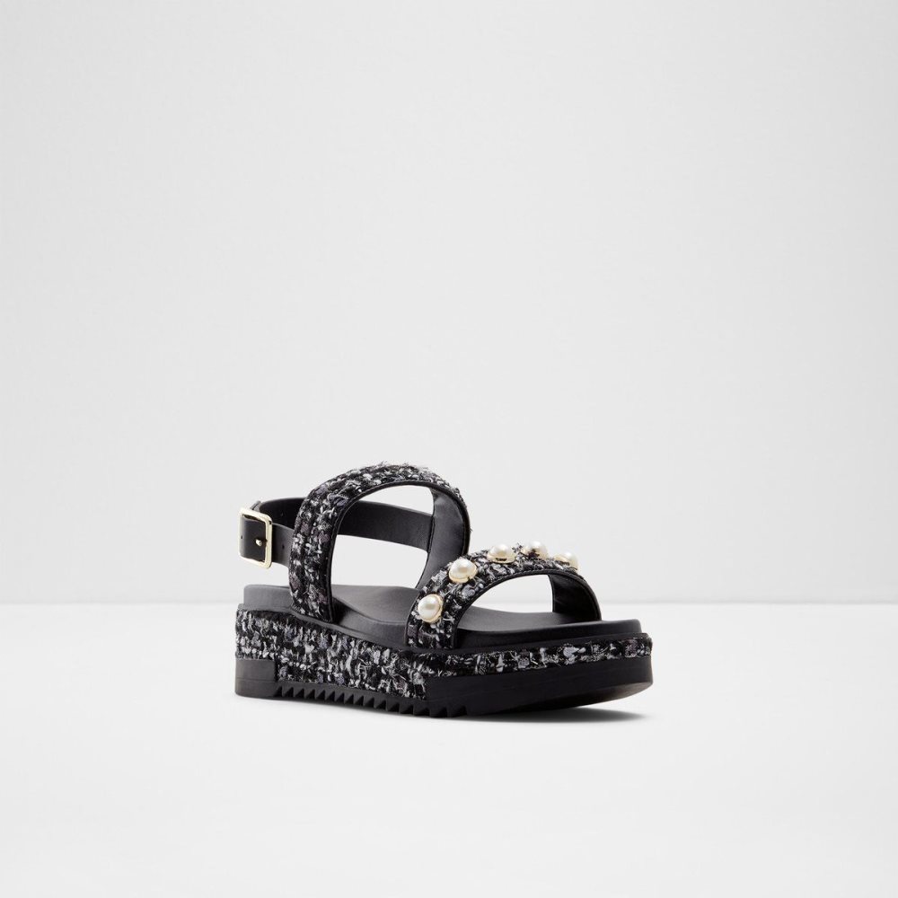 Aldo Lapalma Wedge sandal - Flatform Sandalet Kadın Siyah | HKZJ83504