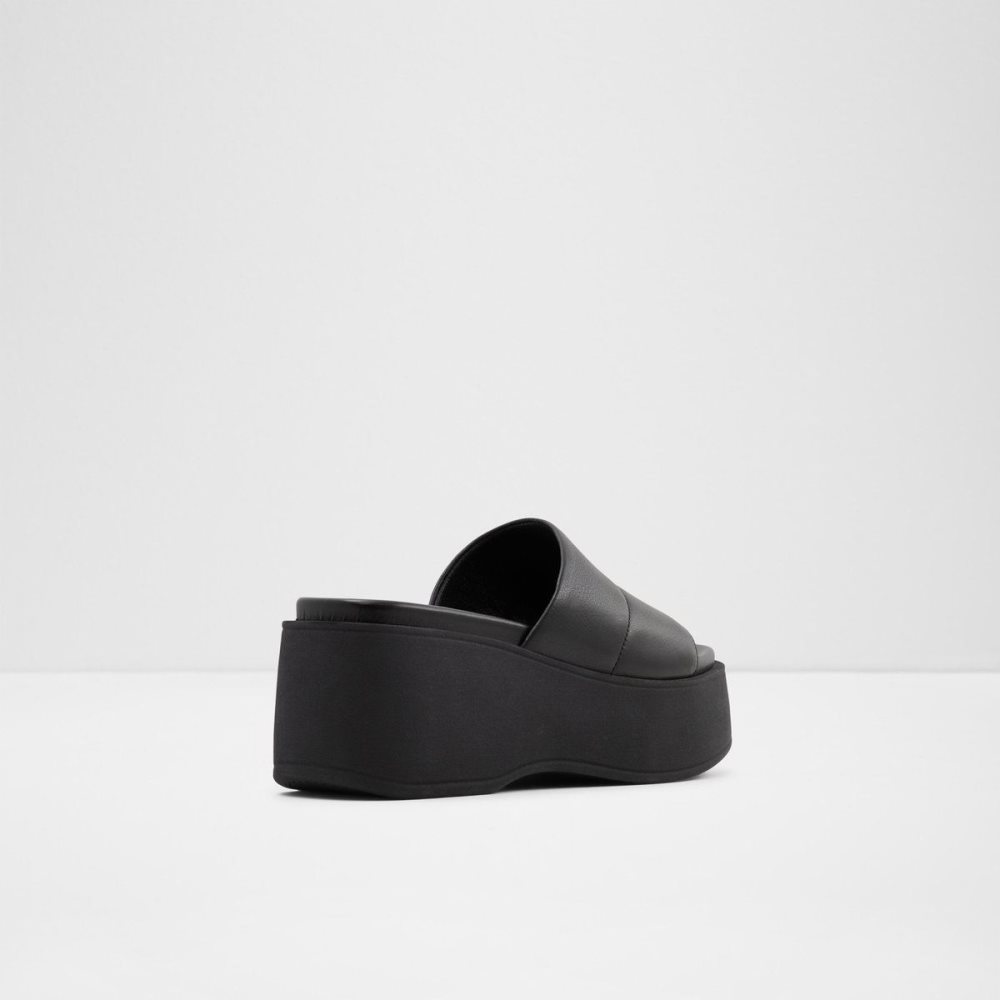 Aldo Libby Wedge sandal - Wedge heel Sandalet Kadın Siyah | SOLM63254