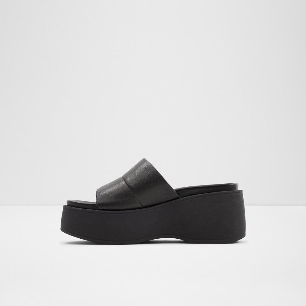 Aldo Libby Wedge sandal - Wedge heel Sandalet Kadın Siyah | SOLM63254