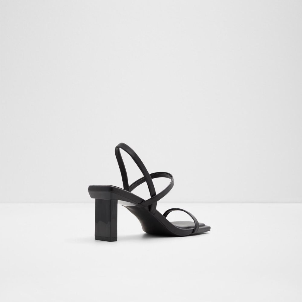 Aldo Lokurr Sling back heeled sandal Blok Topuklu Ayakkabı Kadın Siyah | YQDI37586