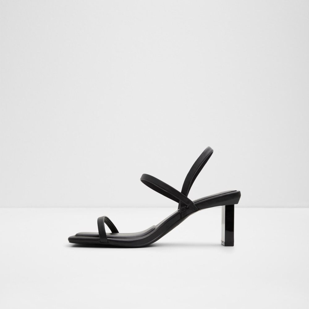 Aldo Lokurr Sling back heeled sandal Blok Topuklu Ayakkabı Kadın Siyah | YQDI37586