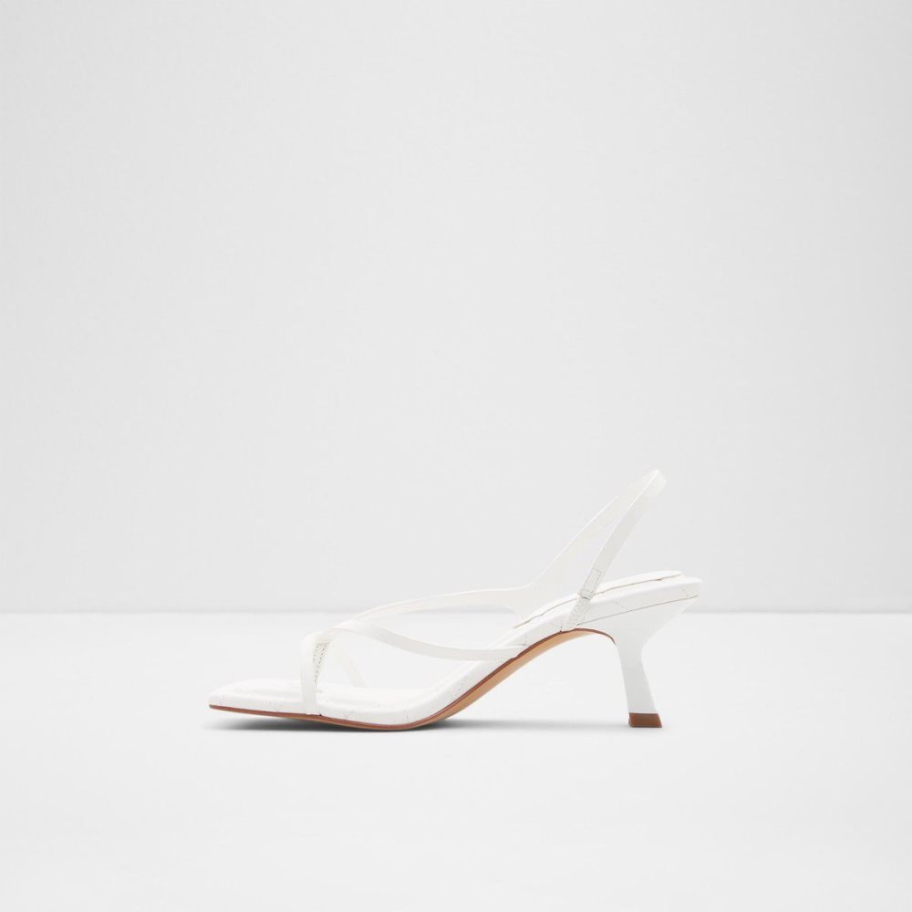 Aldo Loni Strappy high heel sandal - Block heel Topuklu Ayakkabılar Kadın Beyaz | SJFV74306