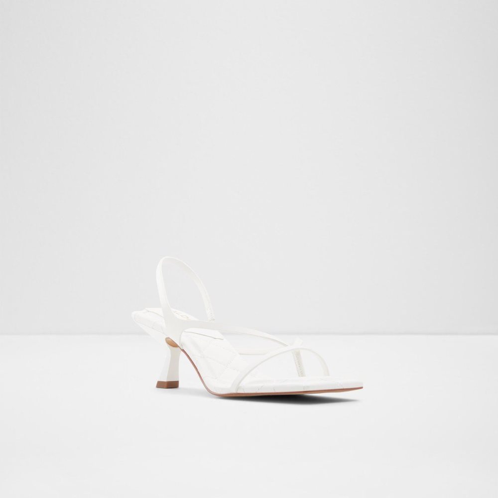 Aldo Loni Strappy high heel sandal - Block heel Topuklu Ayakkabılar Kadın Beyaz | SJFV74306