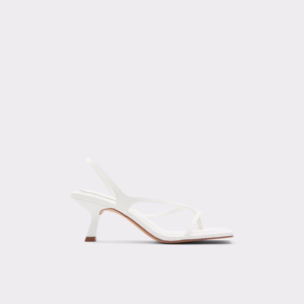 Aldo Loni Strappy high heel sandal - Block heel Topuklu Ayakkabılar Kadın Beyaz | SJFV74306