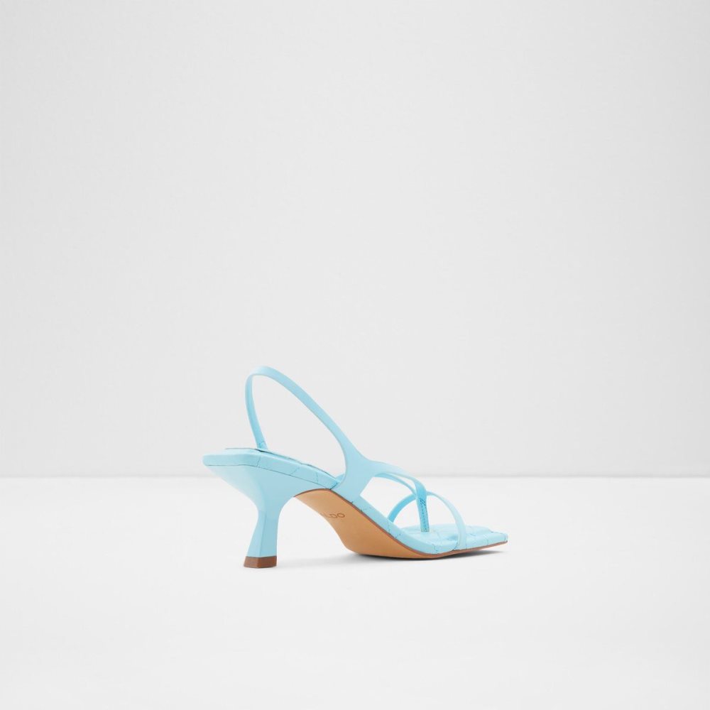 Aldo Loni Strappy high heel sandal - Block heel Sandalet Kadın Açık Mavi | EYLP73546