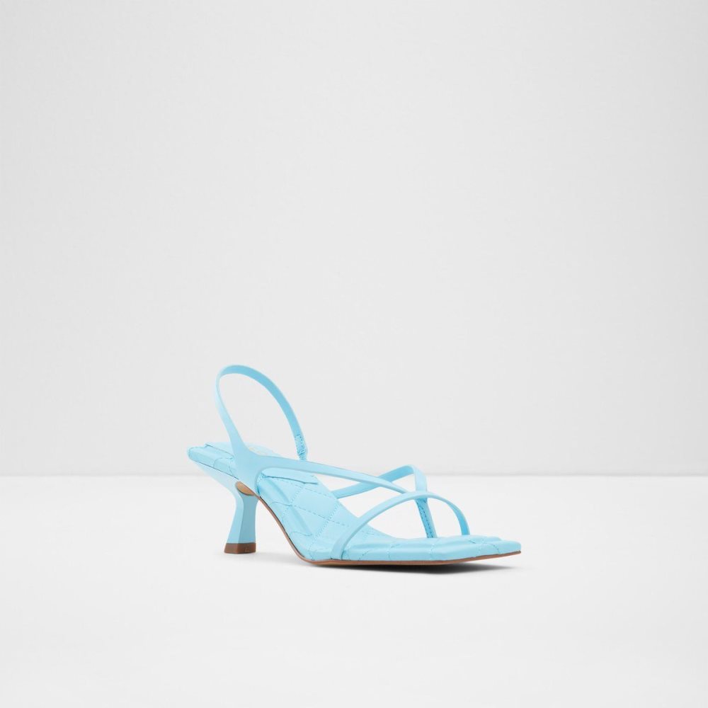 Aldo Loni Strappy high heel sandal - Block heel Sandalet Kadın Açık Mavi | EYLP73546