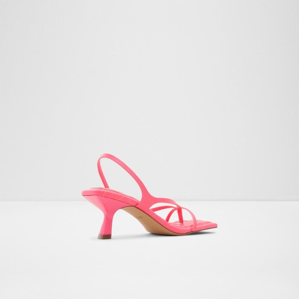 Aldo Loni Strappy high heel sandal - Block heel Sandalet Kadın Açık Pembe | GEIA67943