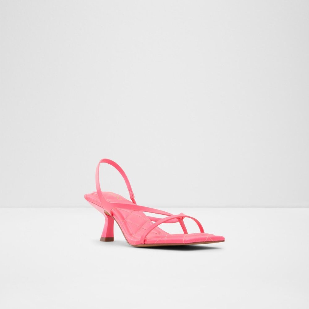 Aldo Loni Strappy high heel sandal - Block heel Sandalet Kadın Açık Pembe | GEIA67943