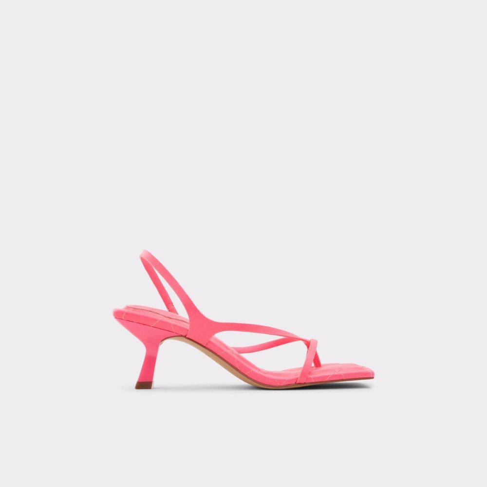 Aldo Loni Strappy high heel sandal - Block heel Sandalet Kadın Açık Pembe | GEIA67943