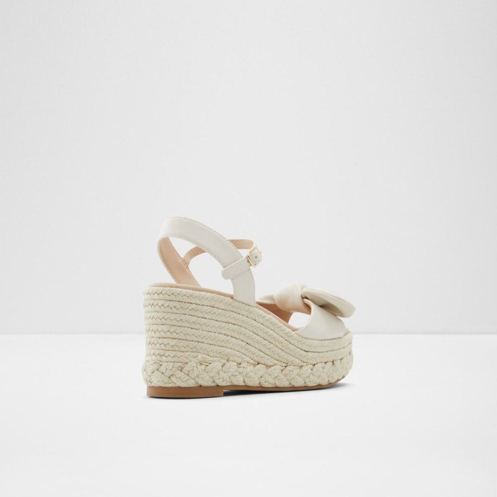 Aldo Macrama Wedge sandal - Wedge heel Sandalet Kadın Beyaz | BUYW17038