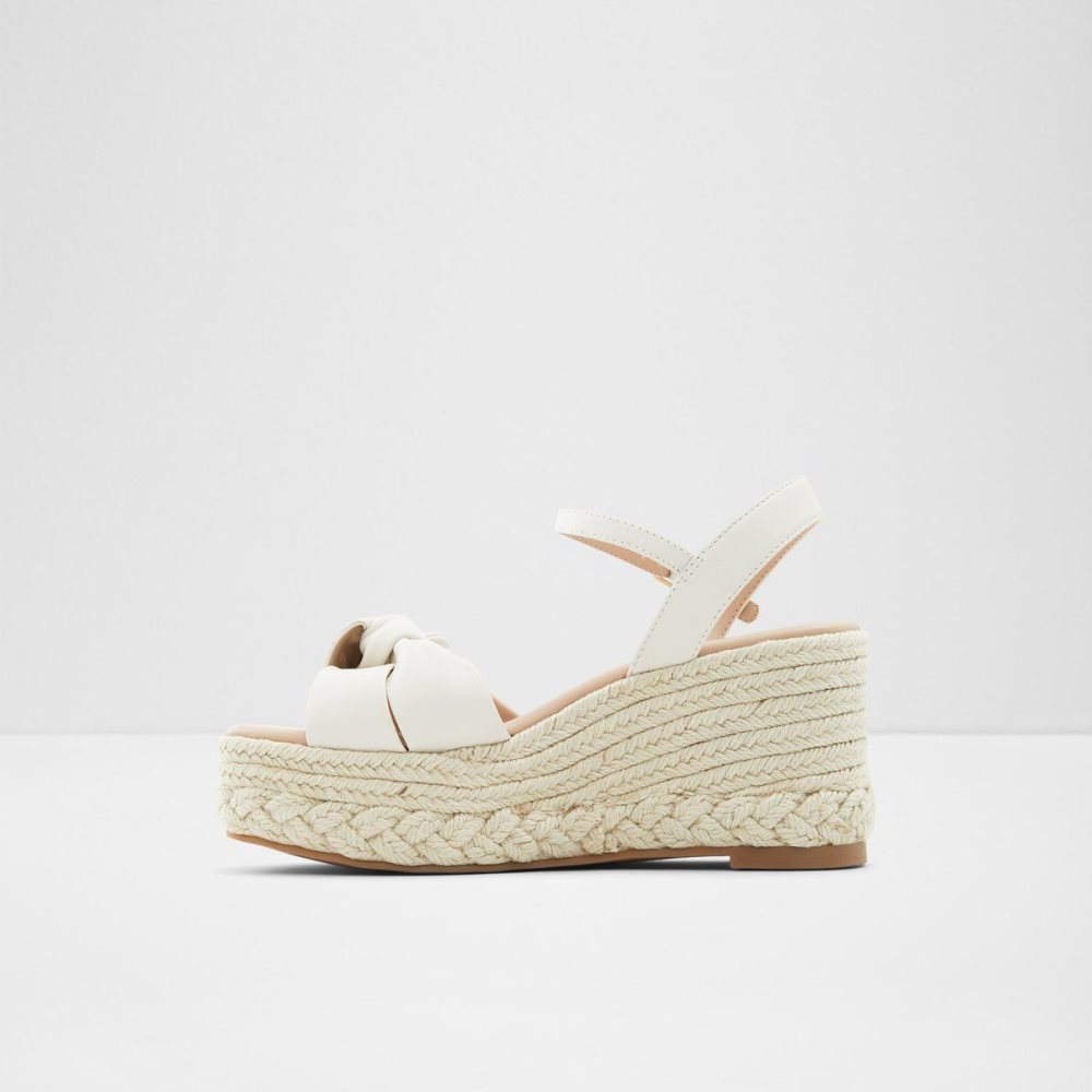 Aldo Macrama Wedge sandal - Wedge heel Sandalet Kadın Beyaz | BUYW17038