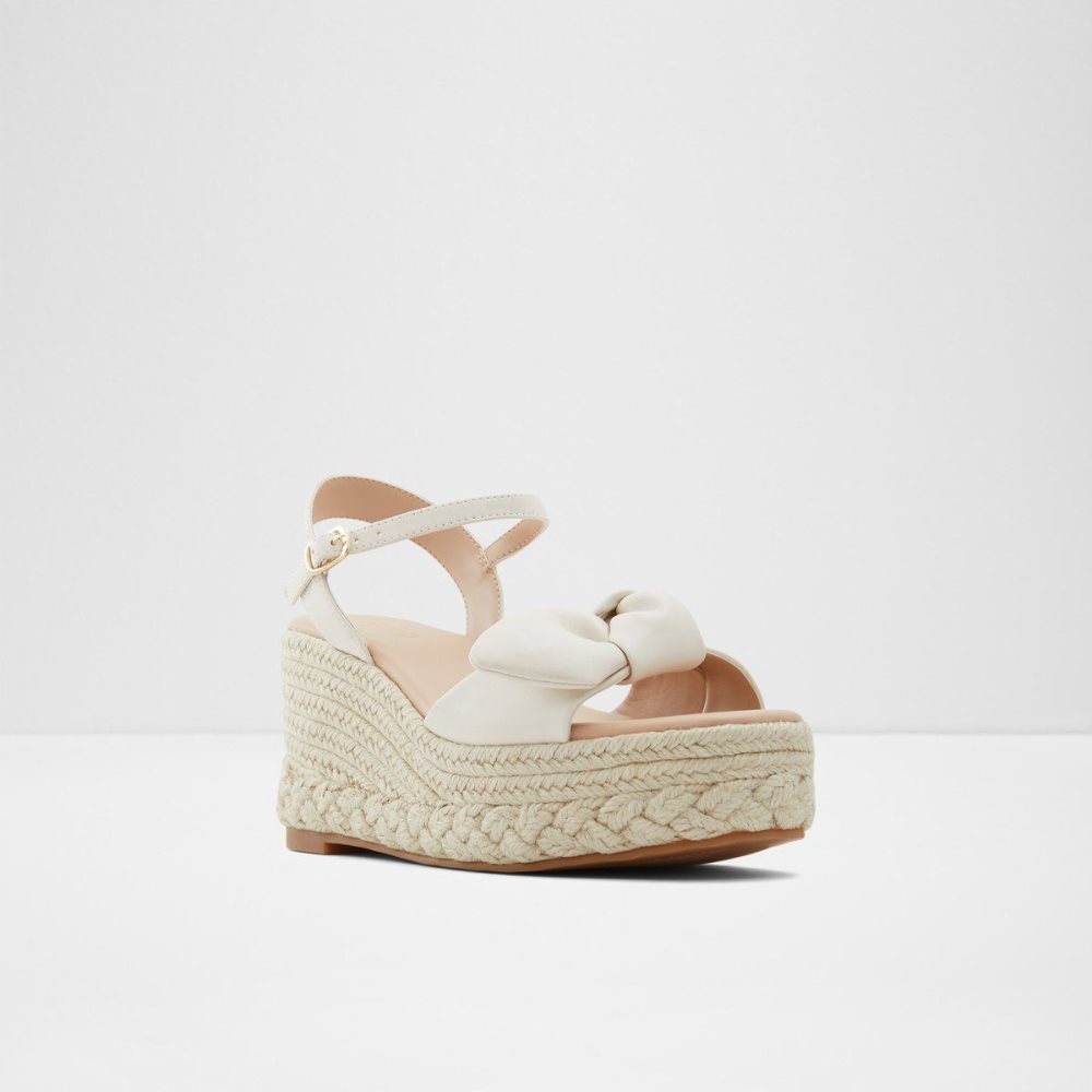 Aldo Macrama Wedge sandal - Wedge heel Sandalet Kadın Beyaz | BUYW17038