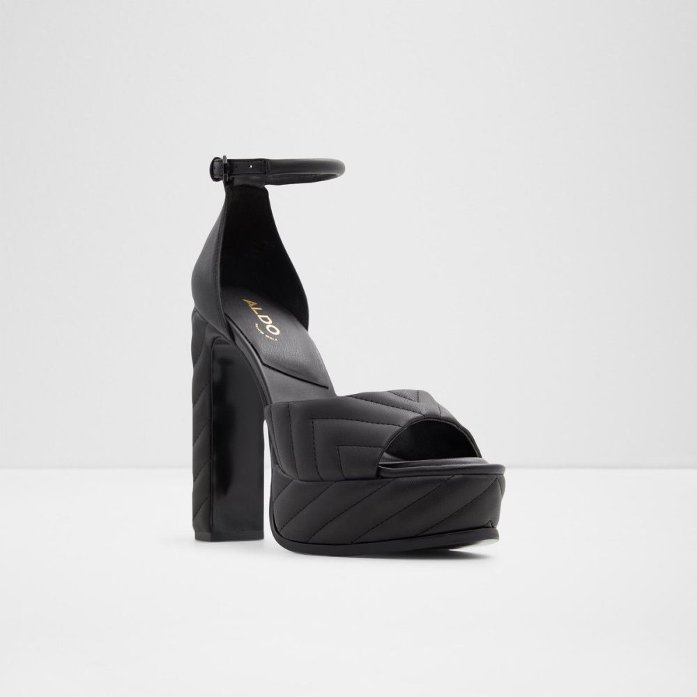 Aldo Milena Ankle strap heeled sandal - Plateforme Perfect Pairings Kadın Siyah | TEOI08261