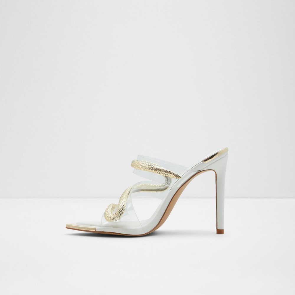 Aldo Najash Strappy heeled sandal - Stiletto heel Sandalet Kadın Beyaz | YMHD49251