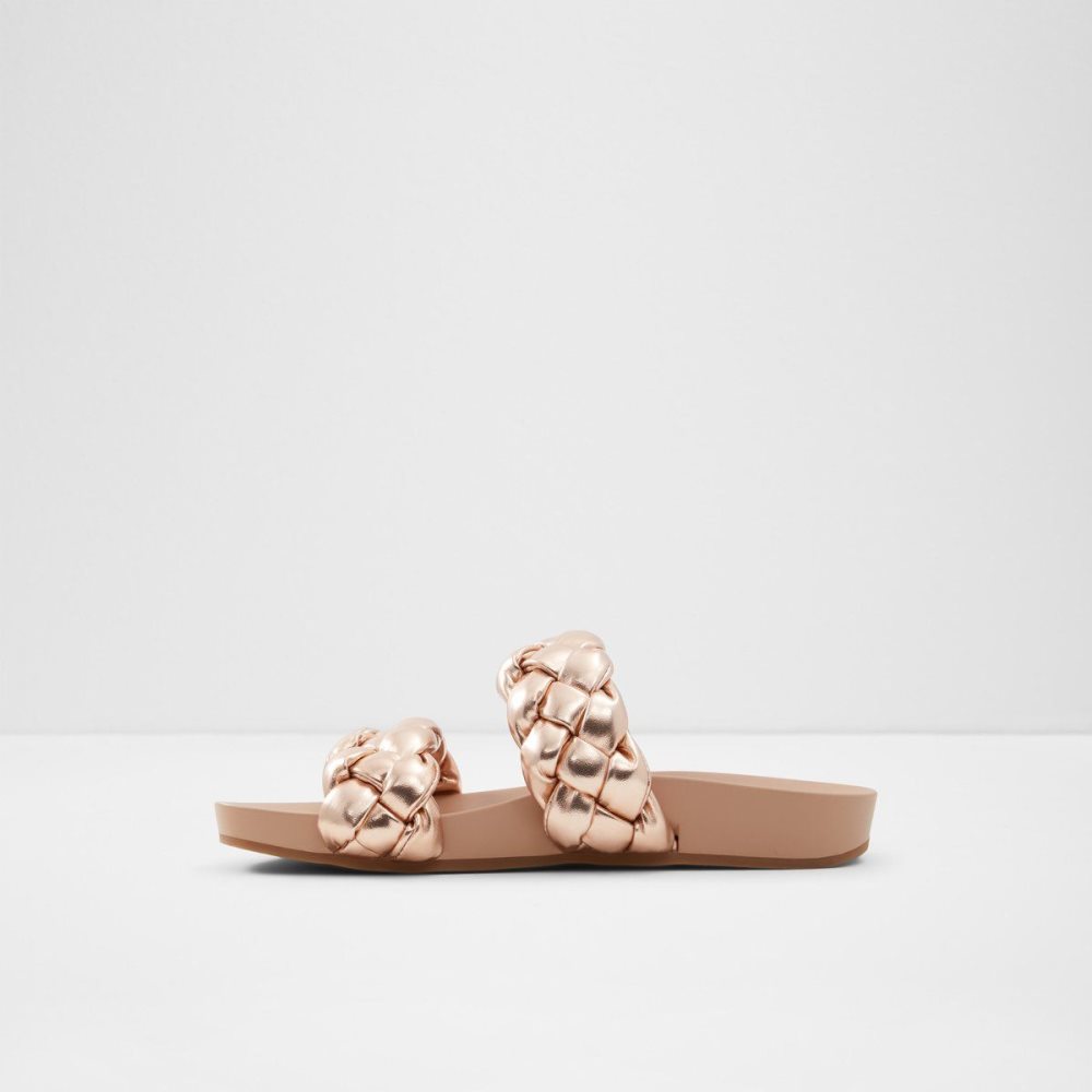 Aldo Oaka Slide sandal Sandalet Kadın Pembe Altın | SFPH38064