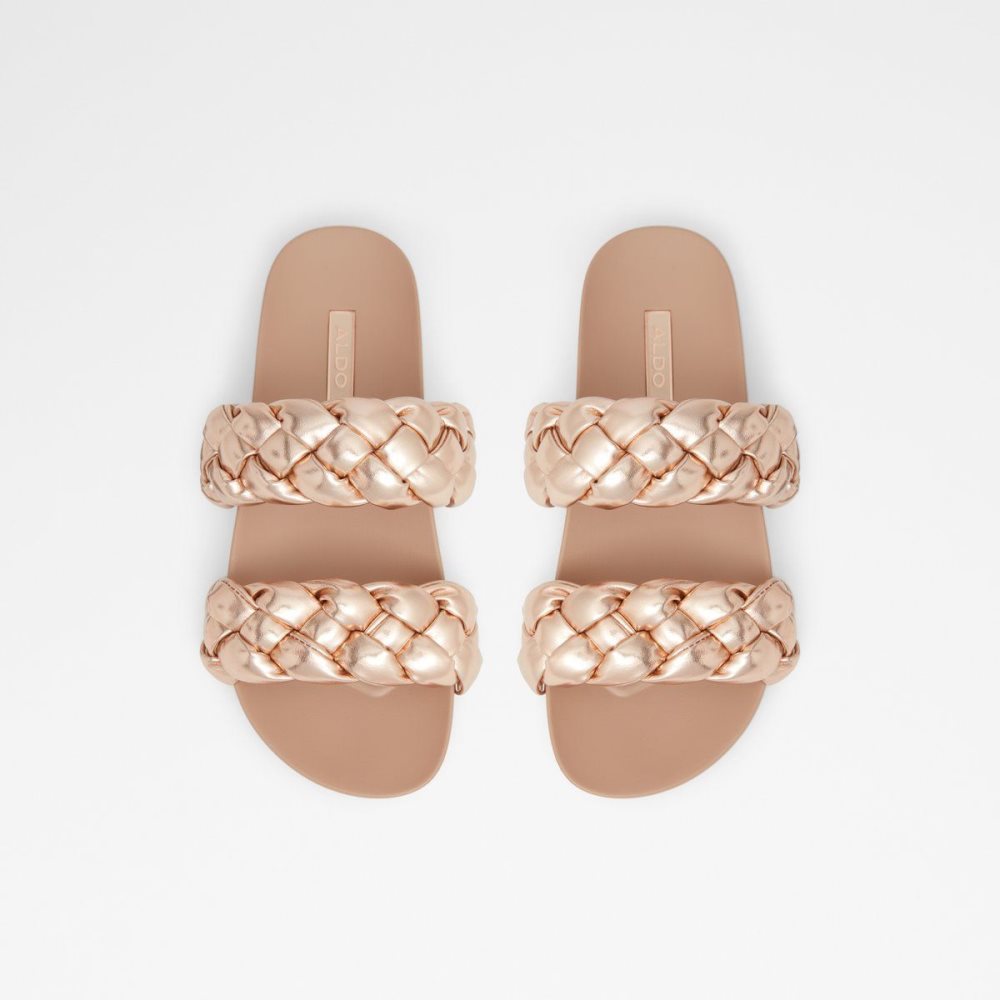 Aldo Oaka Slide sandal Sandalet Kadın Pembe Altın | SFPH38064