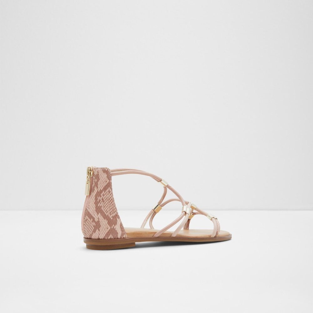 Aldo Oceriwenflex Strappy flat sandal Sandalet Kadın Pembe | WUYV19306