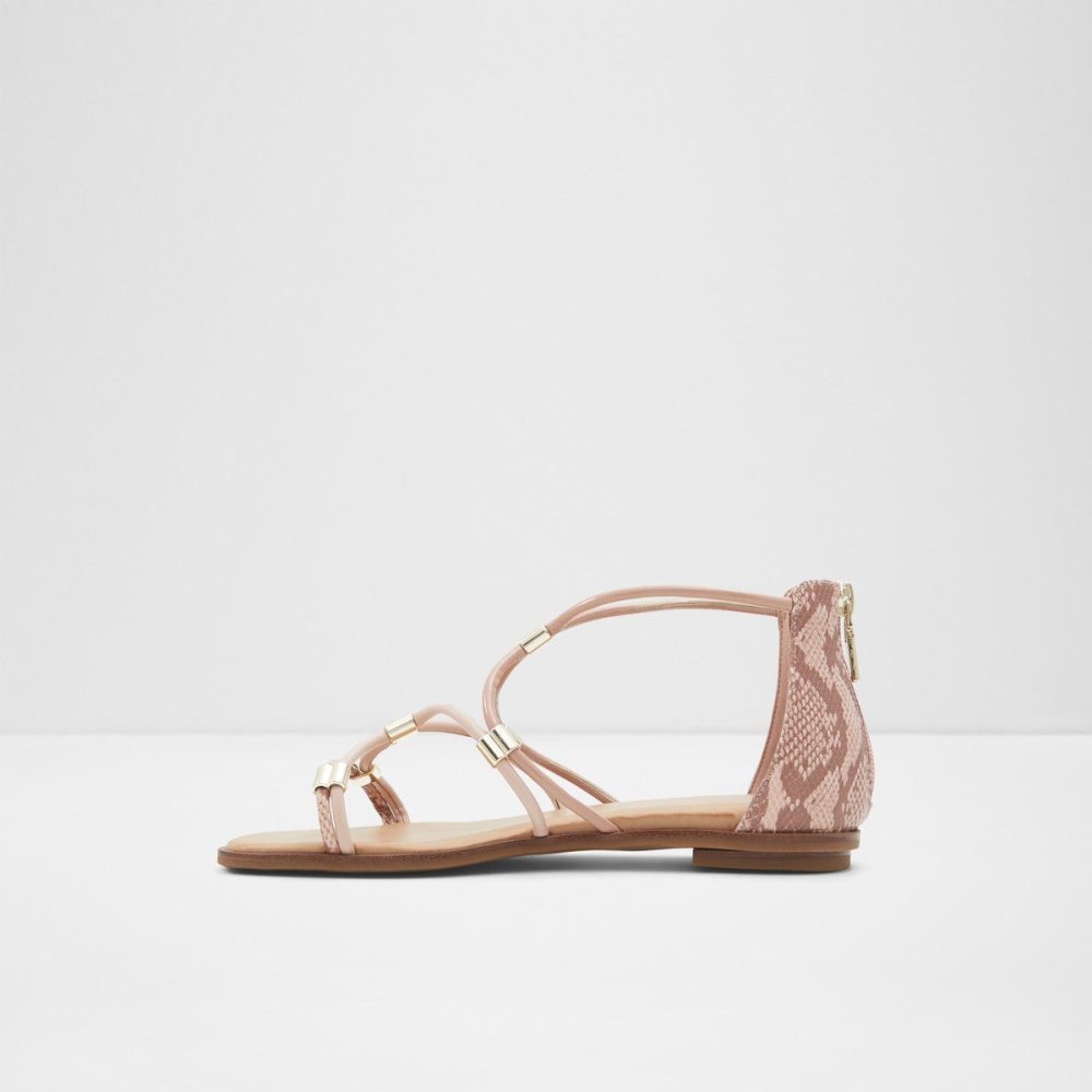 Aldo Oceriwenflex Strappy flat sandal Sandalet Kadın Pembe | WUYV19306