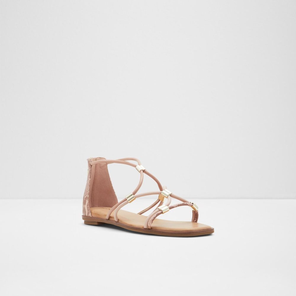 Aldo Oceriwenflex Strappy flat sandal Sandalet Kadın Pembe | WUYV19306