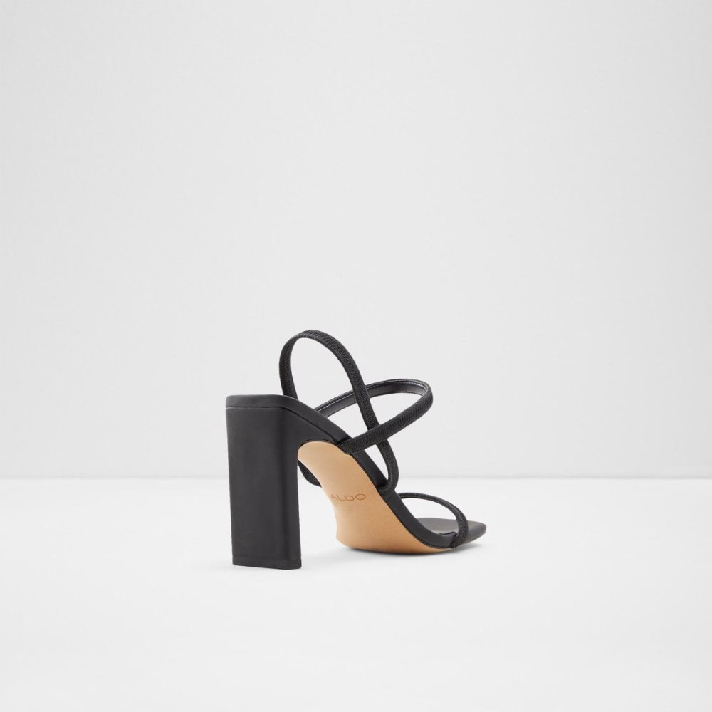 Aldo Okurr Strappy heeled sandal Blok Topuklu Ayakkabı Kadın Siyah | SNUW80346