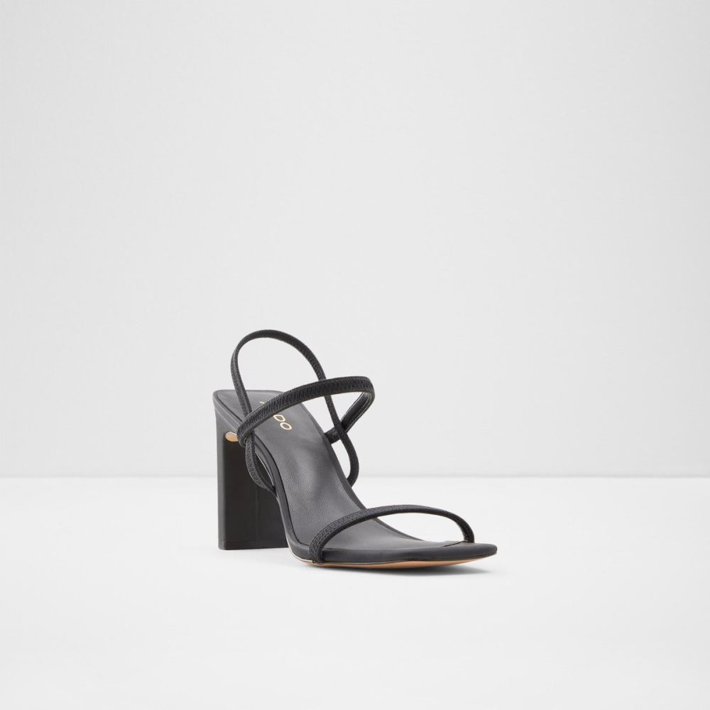 Aldo Okurr Strappy heeled sandal Blok Topuklu Ayakkabı Kadın Siyah | SNUW80346